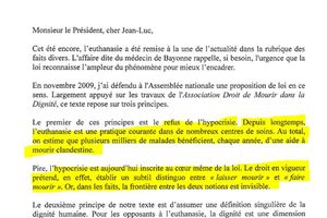 E. Valls lettre du 1er septembre 2011
