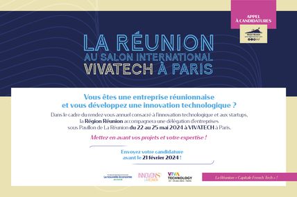 VivaTech 2024 : La Région Réunion lance un appel à candidatures pour une délégation d’entreprises !