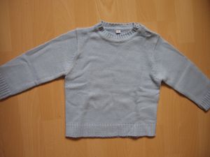1 € Pull tricot bleu 18 mois
