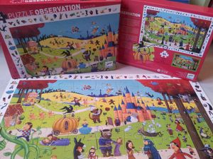 Puzzles "cherche-et-trouve" Les Contes Classiques et L'Egypte antique.