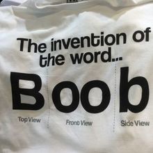 The invention of the word... Boob