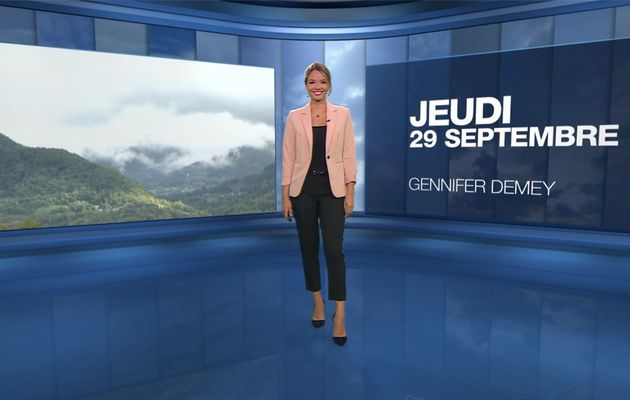 Gennifer Demey Météo M6 le 29.09.2022