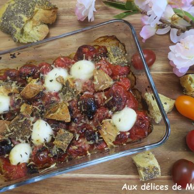 Tomates r?ties au pain et mozzarella à l'Air Fryer ou au four 