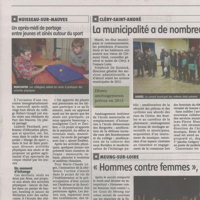 Accueil des minicoaches jeudi 7 février / article de presse...