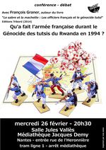 26 février 2014 - L'armée française et le génocide tutsi au Rwanda en 1994