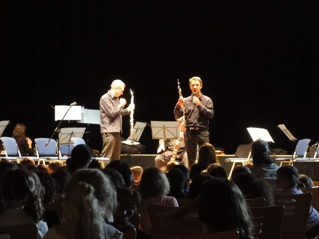 Diaporama "Rencontre de l'Ensemble à vents de l'ODB" avec des élèves de Fontaine-lès-Dijon