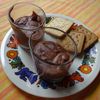 Crème au chocolat au yaourt .