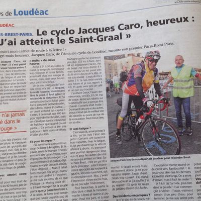 Jacques Caro fait le récit se son Paris-Brest- Paris.