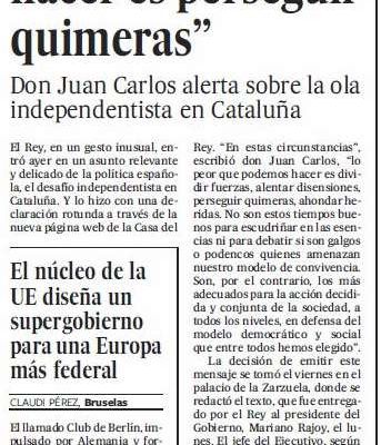 Cataluña independista...