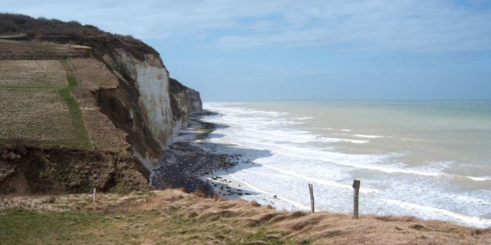 Suite de la randonnée à pied sur la Côte d'Albâtre par deux seinomarins: De Puys (Dieppe) vers St Valery en Caux et Fécamp