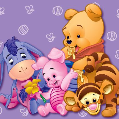 Baby Winnie - Bourriquet - Porcinet - Tigrou - Disney - Wallpaper- Free