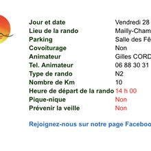Rando en plus vendredi 28 juillet 