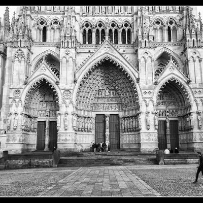 Son et lumière à la cathédrale d'Amiens.