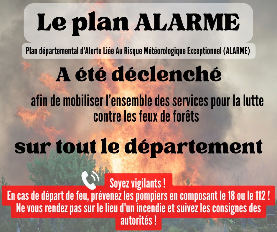 Le plan ALARME déclenché par le Préfet de l'Ardèche