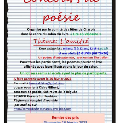 Concours d'écriture