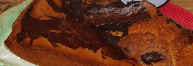Gâteau marbré express.