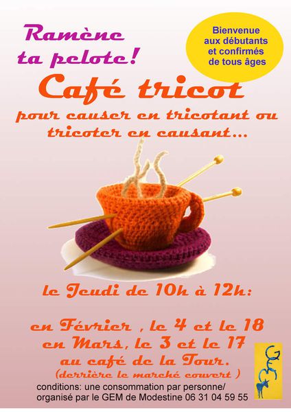 café tricot à Langogne