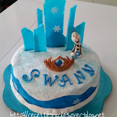 Gâteau la Reine des Neiges 