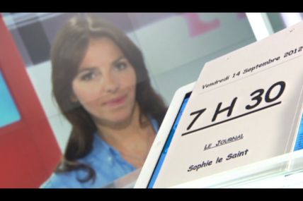 [2012 09 14] SOPHIE LE SAINT - FRANCE 2 - LE JOURNAL @07H30