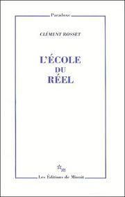 L'Ecole du réel (1)