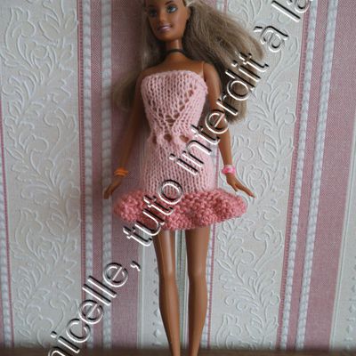 tuto gratuit barbie : robe estivale à troutrous 