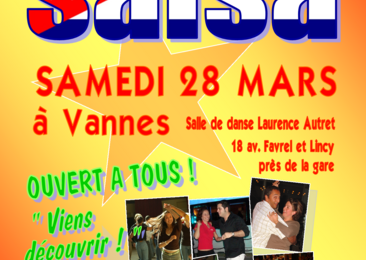 Vannes > sam. 28 mars > stage salsa
