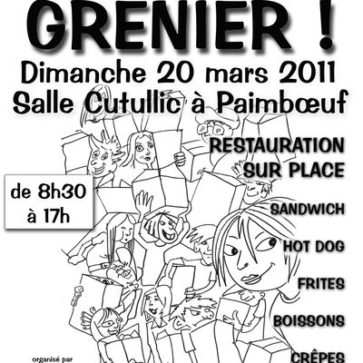 Vide grenier : dimanche 20 mars 2011