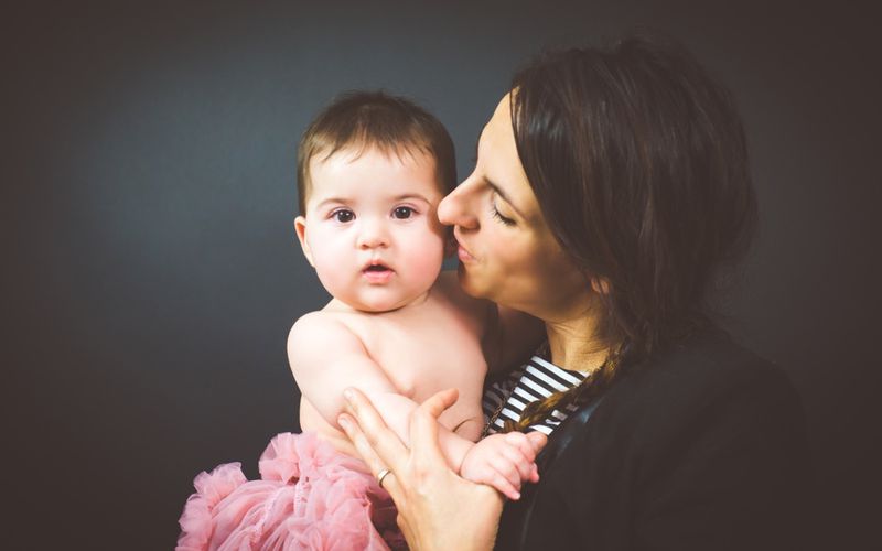 Séance photo avec Maman