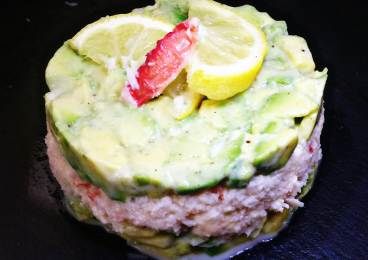 Tartare d'avocat au crabe