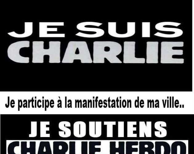 JE SUIS CHARLIE ..... APRES MIDI TRISTE EN HOMMAGE AUX VICTIMES DE CETTE BARBARIE