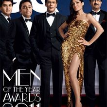 Shahrukh Khan - Freida Pinto & A.R Rahman font la couverture de GQ India (Oct.2011)