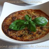 Crème brûlée de pâtissons - Cuisine gourmande de Carmencita