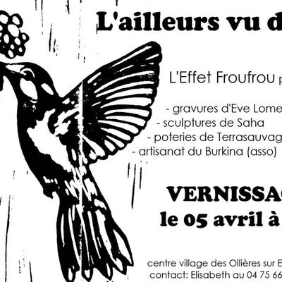  Venez fêter le printemps avec  nous !  Vernissage de la nouvelle expo temporaire  le 5 avril à 19h