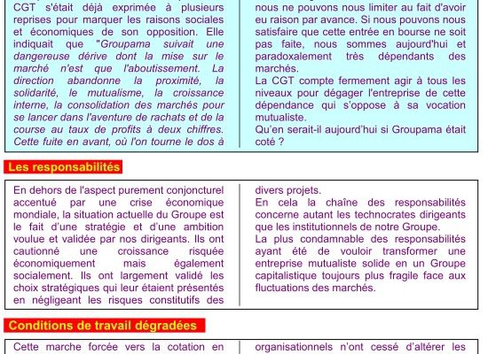 Nous défendrons notre outil de travail - Communiqué des syndicats CGT du Groupe