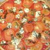 Tarte au roquefort et tomates.