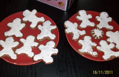 biscuits en forme de bonhomme