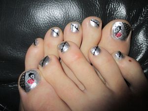 Nail art ongles de pieds 