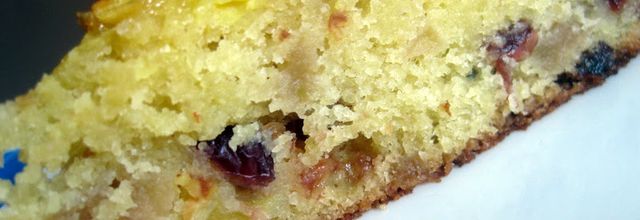 Gâteau aux pommes et cranberries