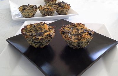 Muffins ricotta et épinards, ou comment sublimer les restes d'un tajines!