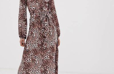 Robe leopard asos