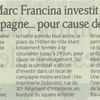 Revue de presse : Local de campagne de Marc FRANCINA