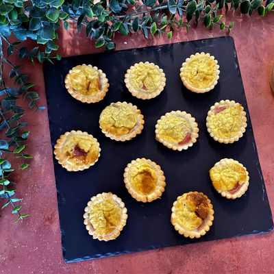 Mini tartelettes au jambon et Boursin