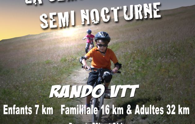 L'APE organise sa Rando VTT en Semi-Nocturne le 17 mai 