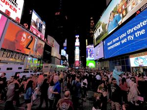 Time Square la nuit....