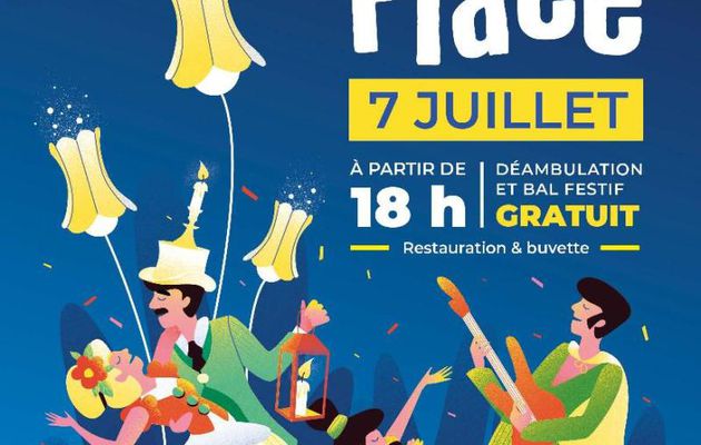 Pornichet - Fête place : déambulation et bal festif - Vendredi 7 juillet 2023