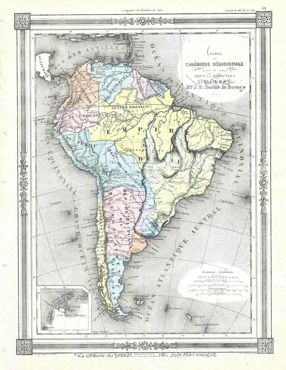 Carte De Voyage Du Monde à Gratter, Main De L'homme, Efface Les états-unis  Avec Une Pièce De Monnaie.