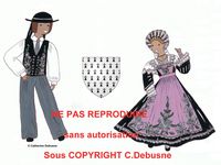 De nombreux costumes existent par Région