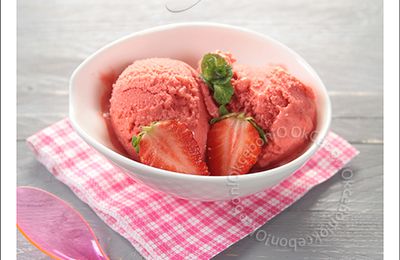 Glace à la fraise