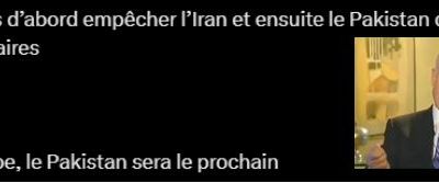 Après l'iran, le pakistan !