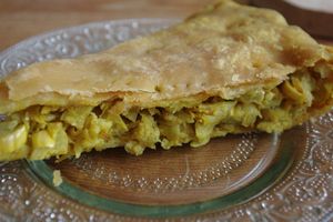 Tourte courgettes et curry 1